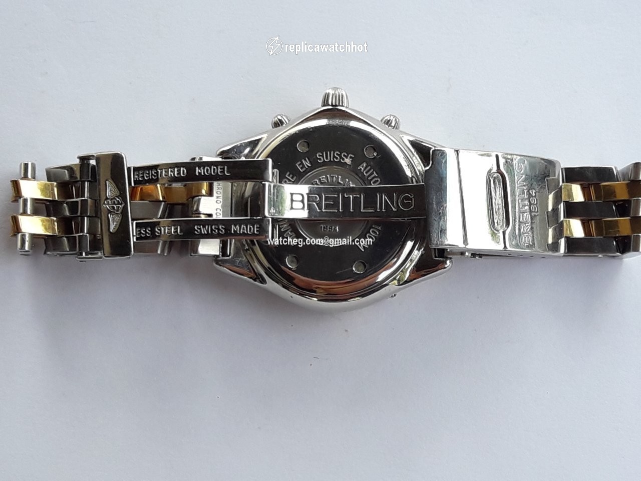 Breitling Chrono Cockpit Automatic Gold Steel D30012 2