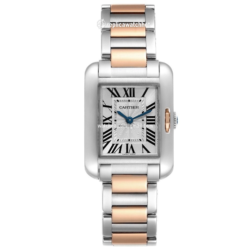 Cartier Tank Anglaise Womens watch Quartz Gold Steel W5310019 2