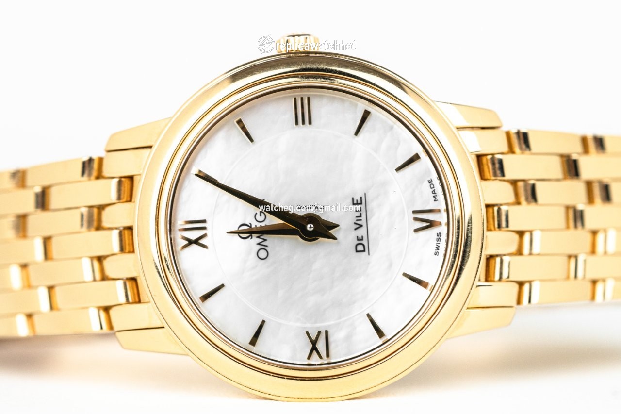 Omega De Ville Prestige Womens watch Quartz Yellow gold 424.50.27.60.05.001 2