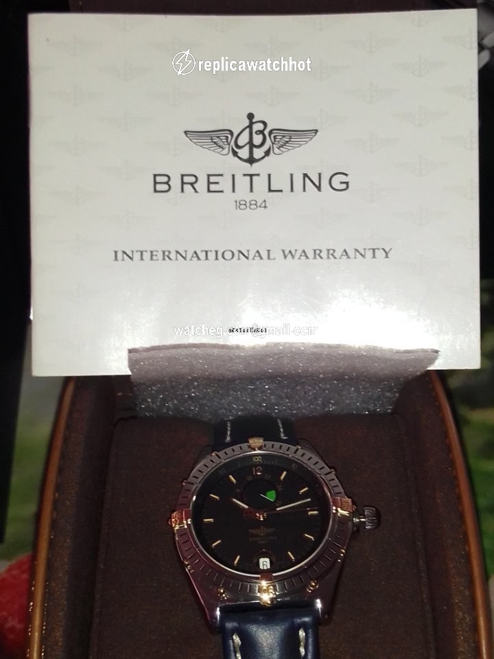 Breitling Mens watch Unisex Automatic Gold Steel B14047 2