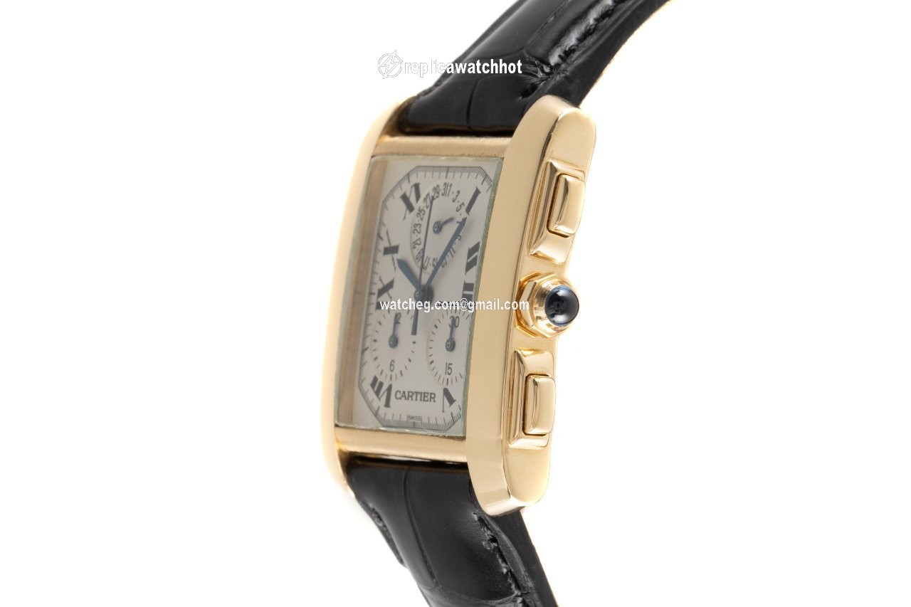 Cartier Tank Francaise Mens watch Unisex Quartz Yellow gold 1830 2