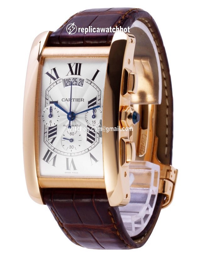 Cartier Tank Americaine Mens watch Unisex Automatic Yellow gold W2609356 2