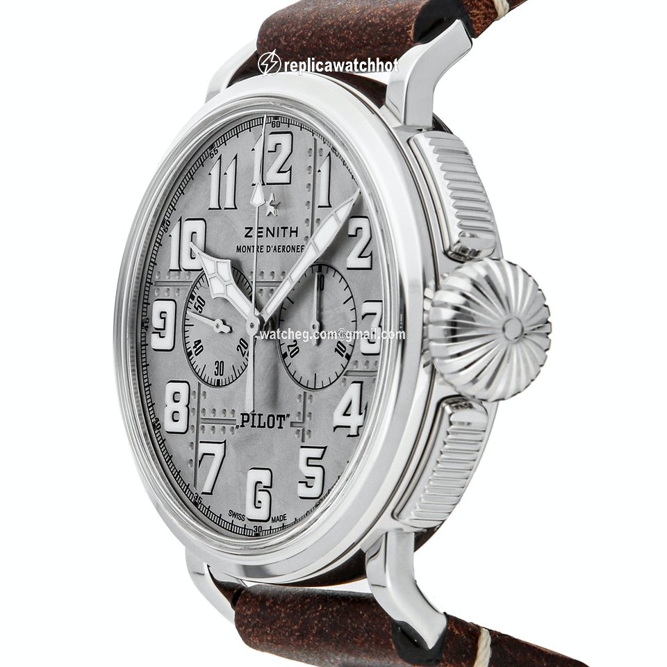Zenith Pilot Mens watch Unisex Automatic Silver 05.2430.4069 17.I011 2