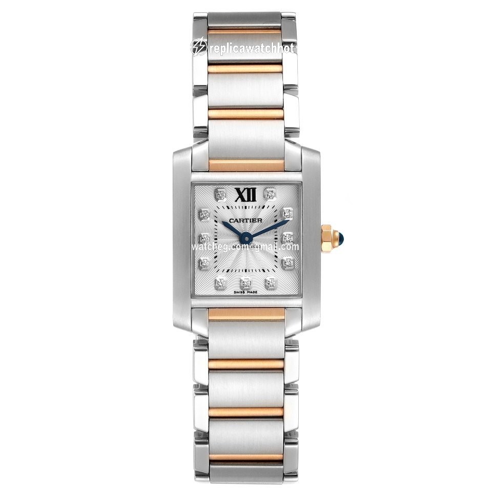 Cartier Tank Francaise Womens watch Quartz Gold Steel WE110004 2