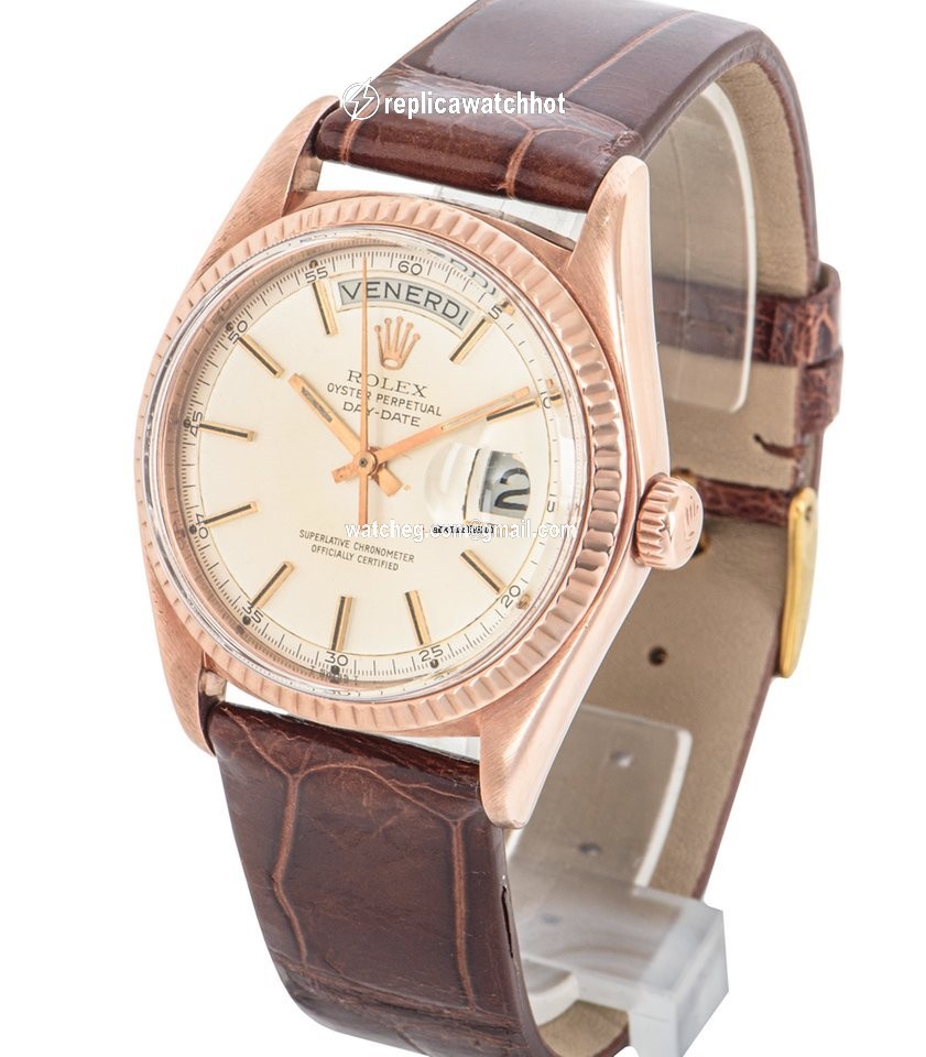 Rolex Day-Date 36 Mens watch Unisex Rose gold Automatic 1803 2