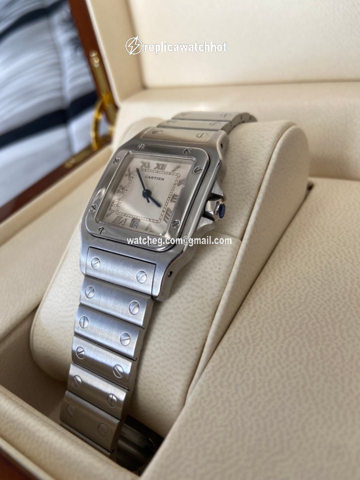 Cartier Santos Galbee Mens watch Unisex Quartz Steel 987901 2