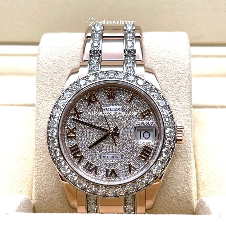 Rolex Pearlmaster Mens watch Unisex Rose gold Automatic 86285 2