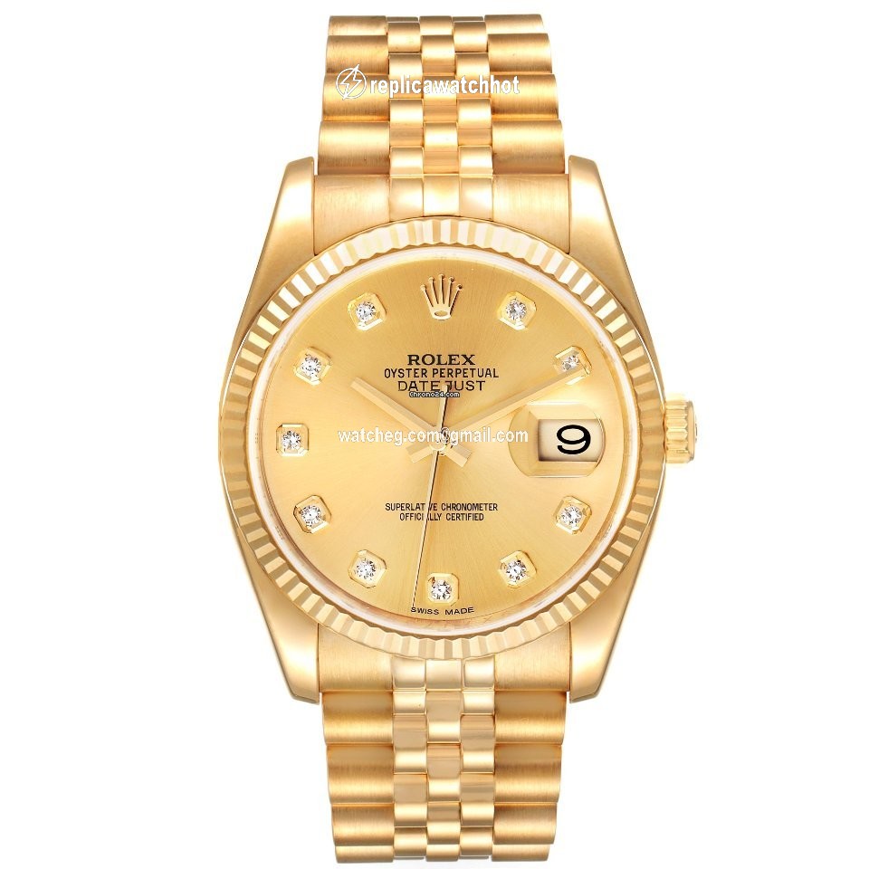 Rolex Datejust 36 Mens watch Unisex Yellow gold Automatic 116238 2