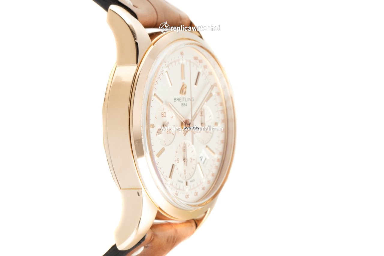 Breitling Transocean Chronograph Mens watch Unisex Automatic Red gold RB0152 2