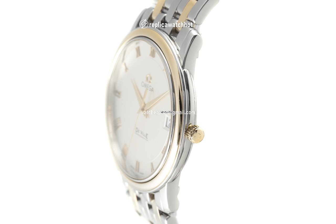 Omega De Ville Prestige Mens watch Unisex Quartz Gold Steel 4310.32.00 2