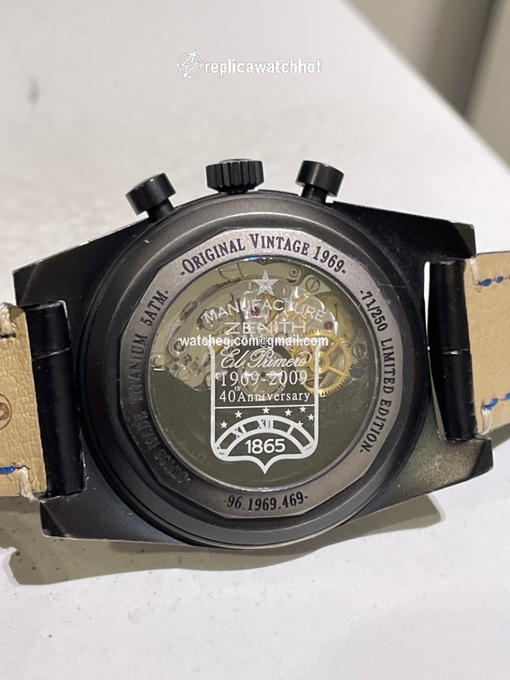 Zenith El Primero New Vintage 1969 Mens watch Unisex Automatic Titanium 96.1969.469 77.C683 2