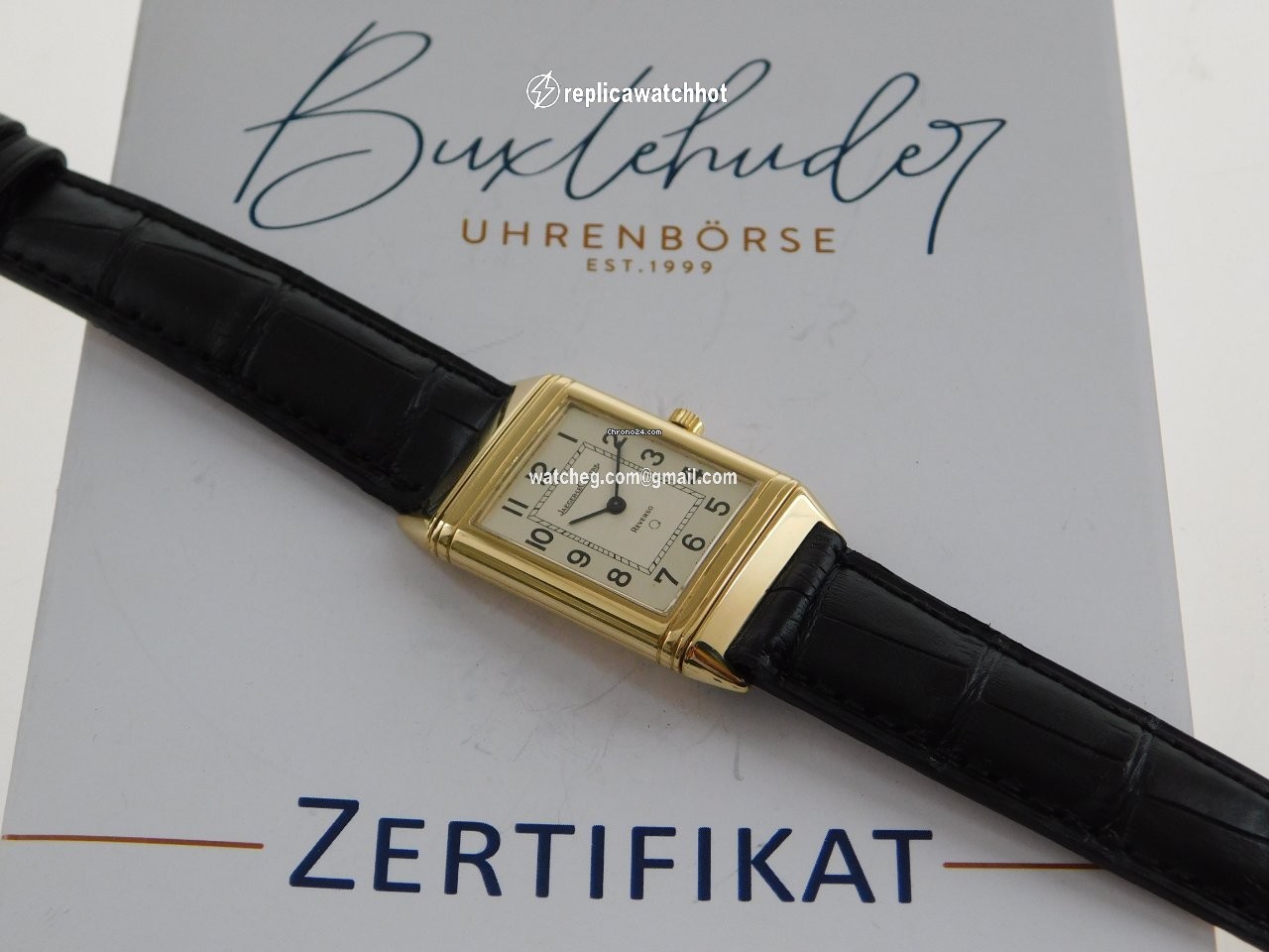 Jaeger-LeCoultre Reverso Classique Mens watch Unisex Quartz Yellow gold 140.007.1 2