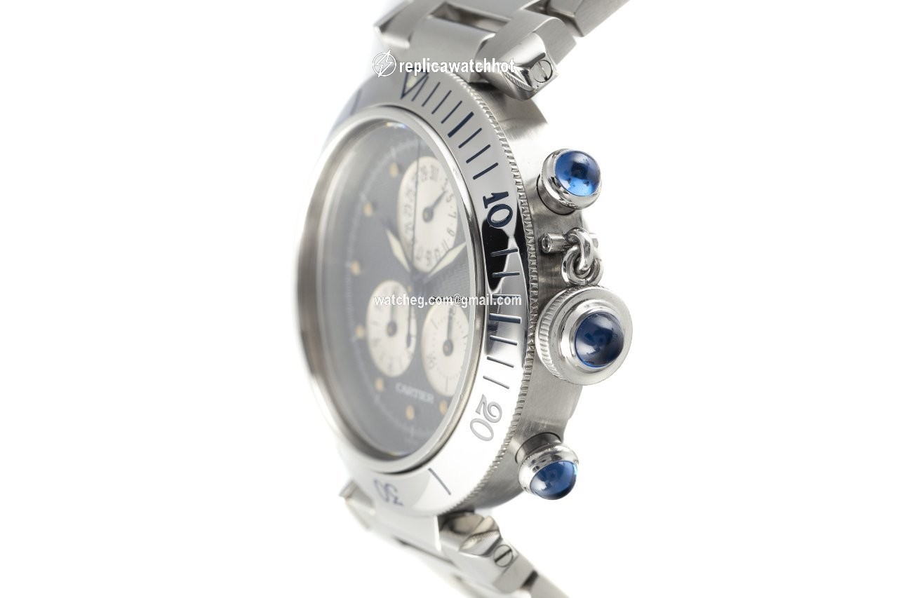 Cartier Pasha Mens watch Unisex Quartz Steel 1352 2