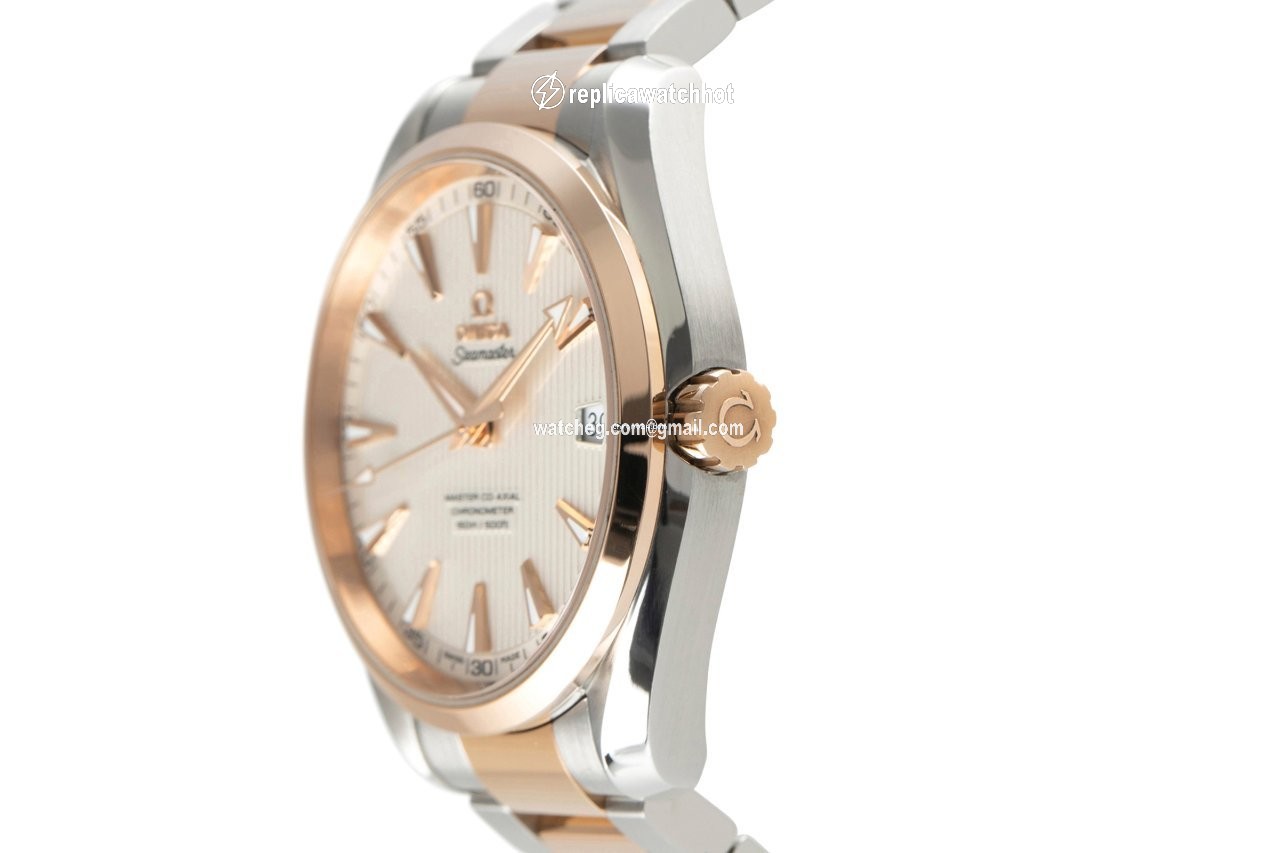 Omega Seamaster Aqua Terra Mens watch Unisex Automatic Gold Steel 231.20.42.21.02.001 2