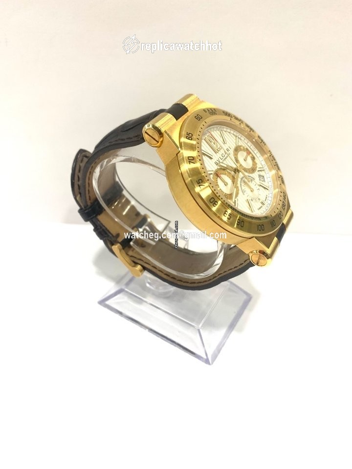 Bulgari Diagono Mens watch Unisex Automatic Yellow gold DP42 2