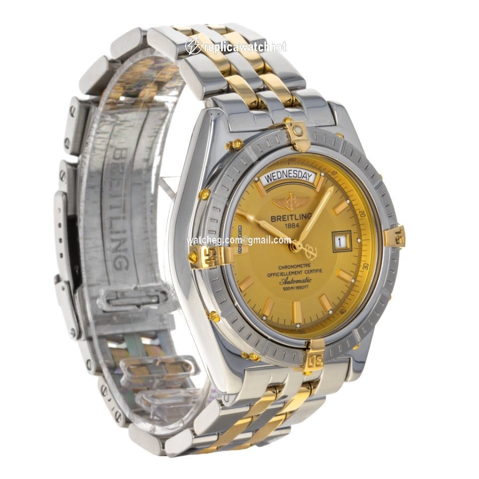Breitling Headwind Mens watch Unisex Automatic Gold Steel B45355 2