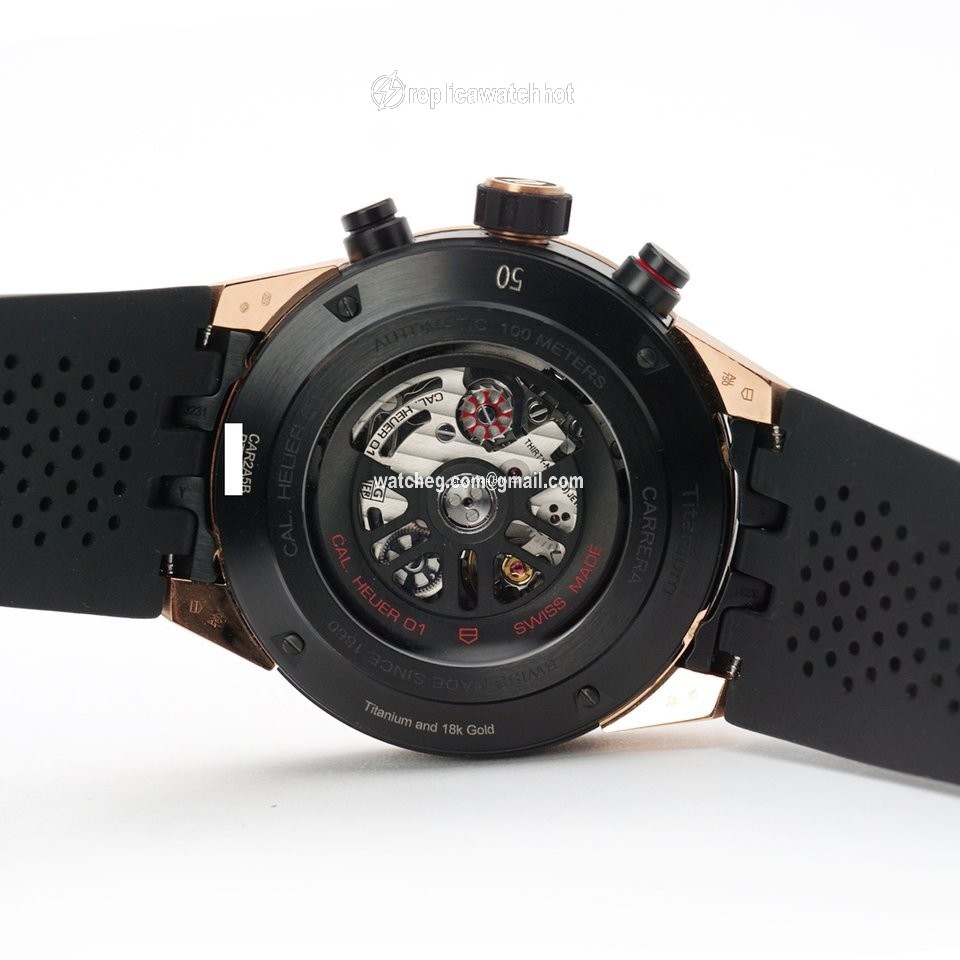 TAG Heuer Carrera Calibre HEUER 01 Mens watch Unisex Automatic Rose gold CAR2A5B.FT6044 2