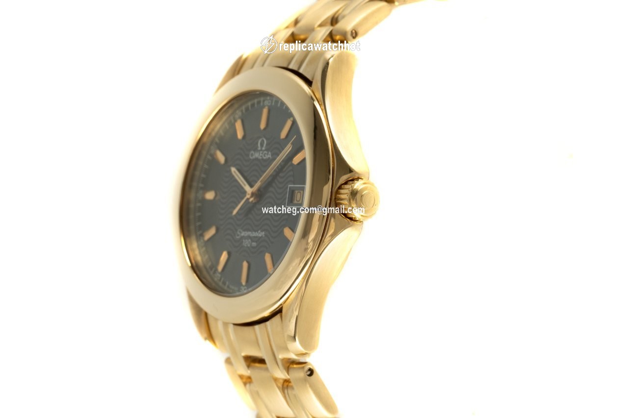 Omega Seamaster Mens watch Unisex Quartz Yellow gold 196.1501 2