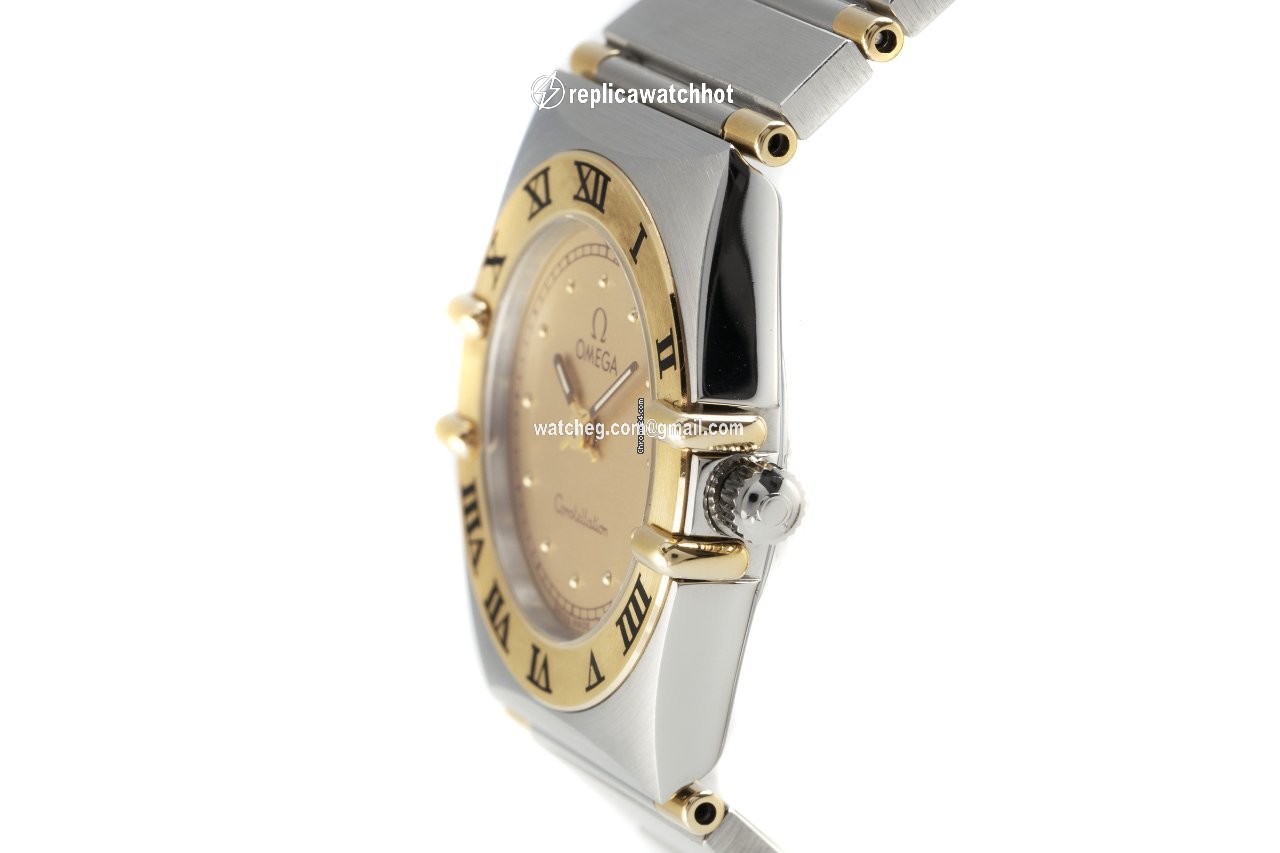 Omega Constellation Ladies Womens watch Quartz Gold Steel 795.1080.1 2