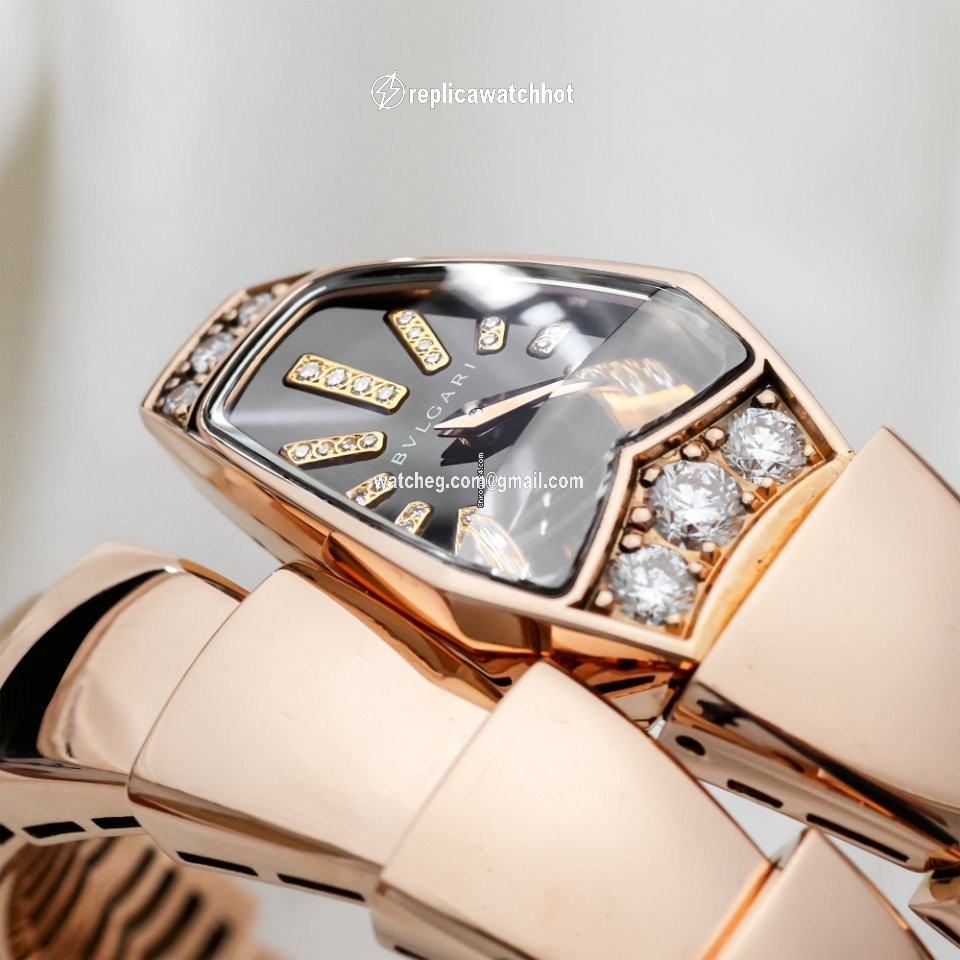 Bulgari Serpenti Womens watch Quartz Rose gold SP P 26 G 2