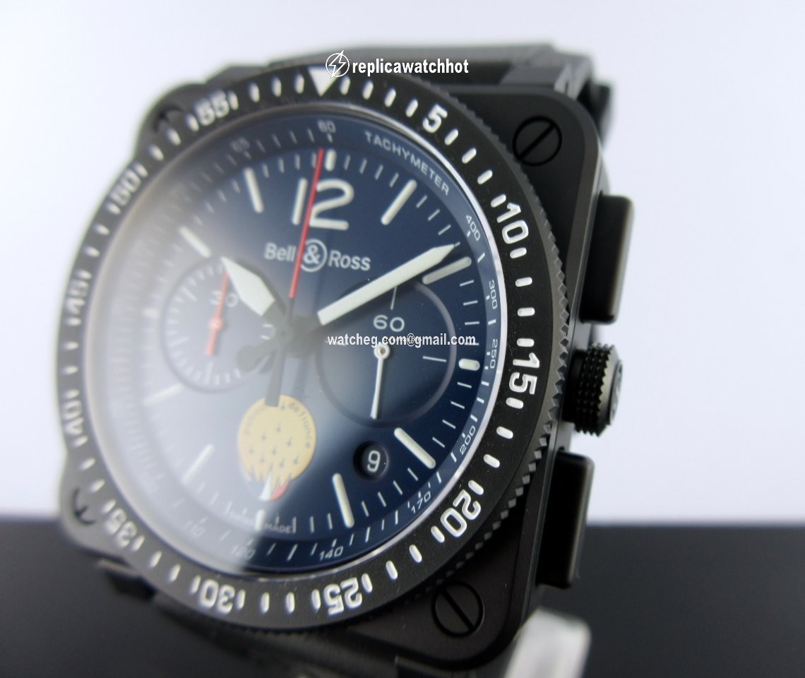 Bell & Ross BR 03-94 Chronographe Mens watch Unisex Automatic Ceramic BR0394-PAF1-CE SRB 2