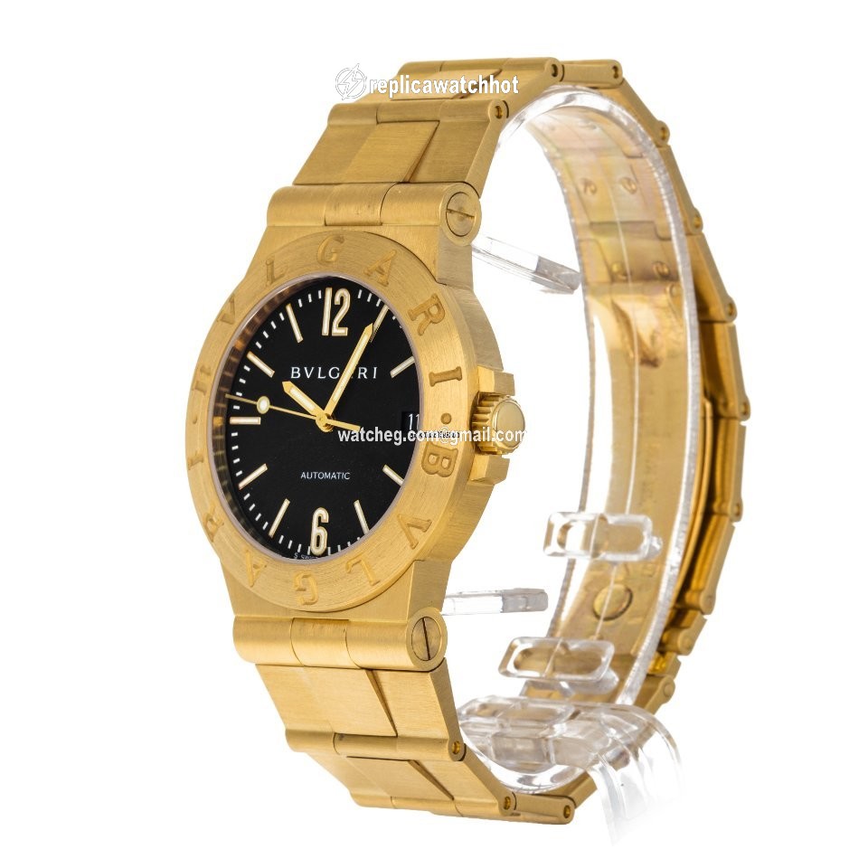 Bulgari Diagono Mens watch Unisex Automatic Yellow gold LCV 35 G 2