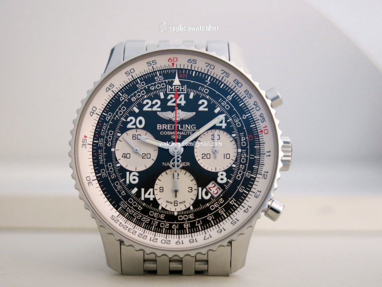 Breitling Navitimer Cosmonaute Mens watch Unisex Manual winding Steel AB021012 BB59 2