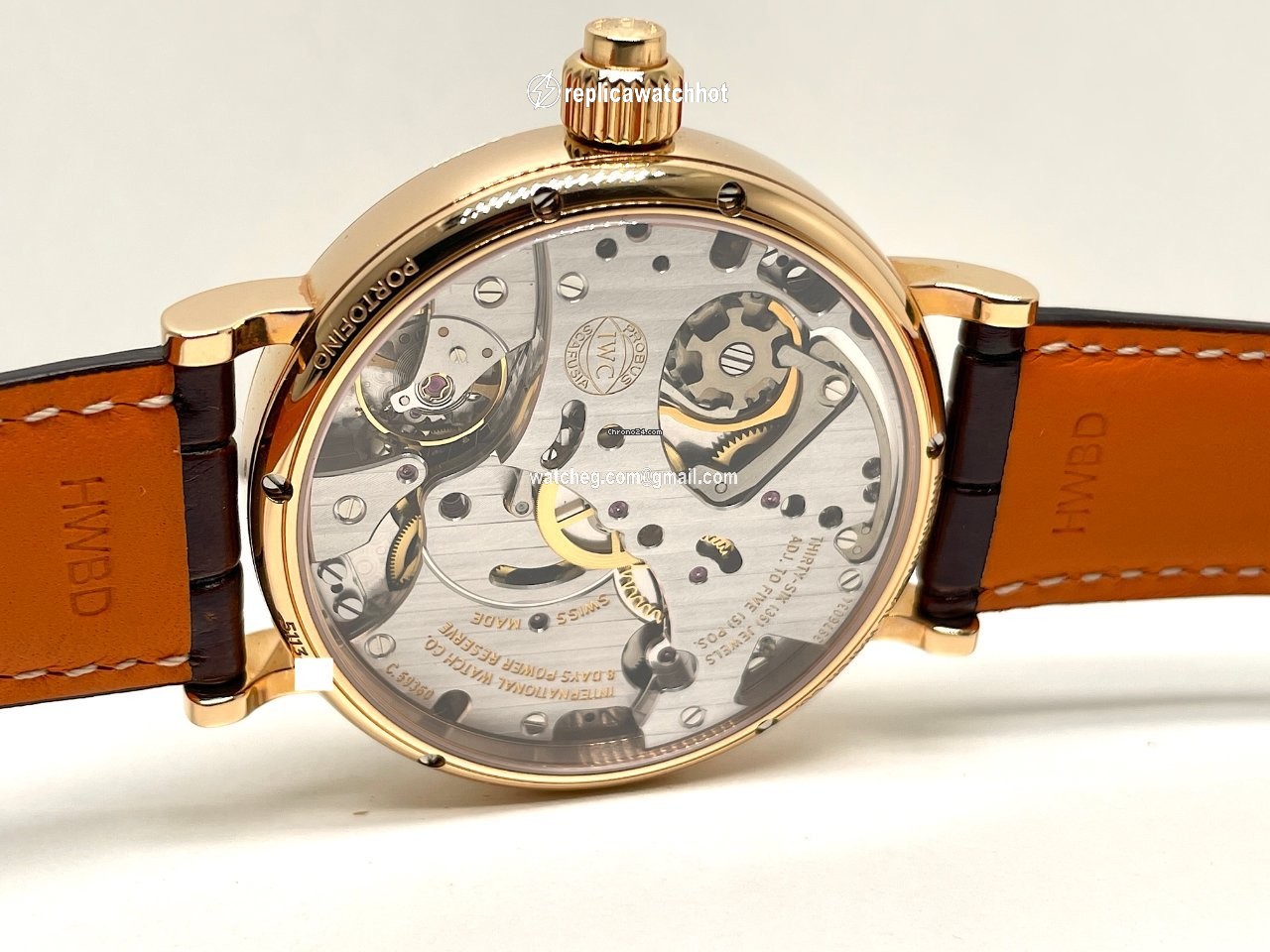 IWC Portofino Hand-Wound Manual winding Rose gold IW515104 2