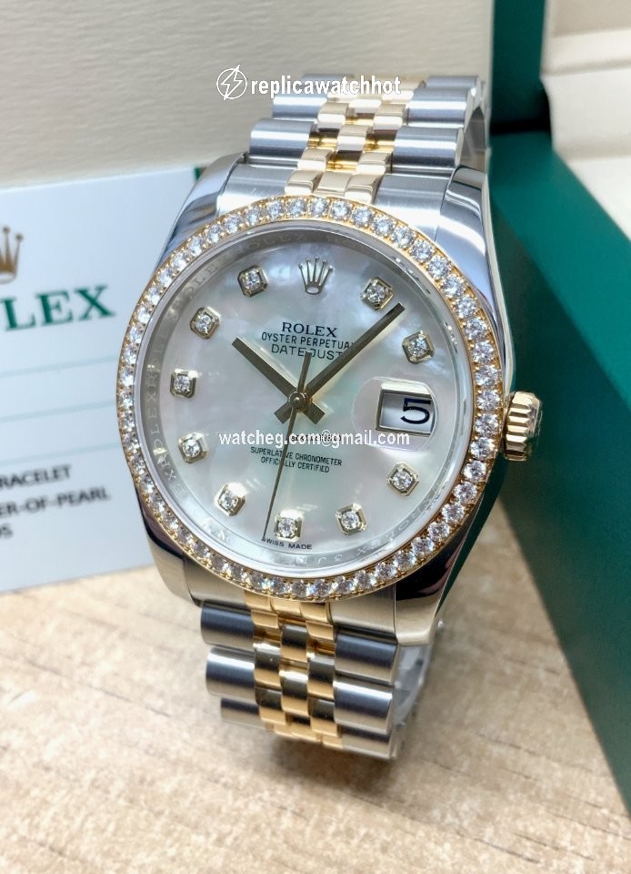Rolex Datejust 36 Gold Steel Automatic 116243 2