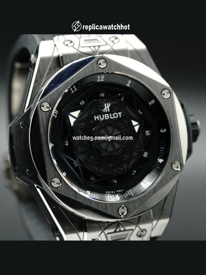 Hublot Big Bang Sang Bleu Mens watch Unisex Automatic Titanium 415.NX.1112.VR.MXM16 2