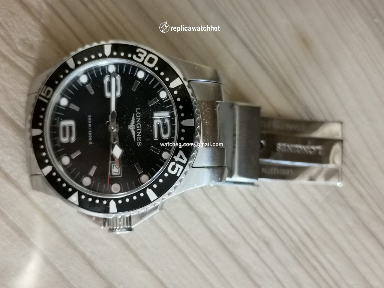Longines HydroConquest Mens watch Unisex Quartz Steel L3.640.4 2