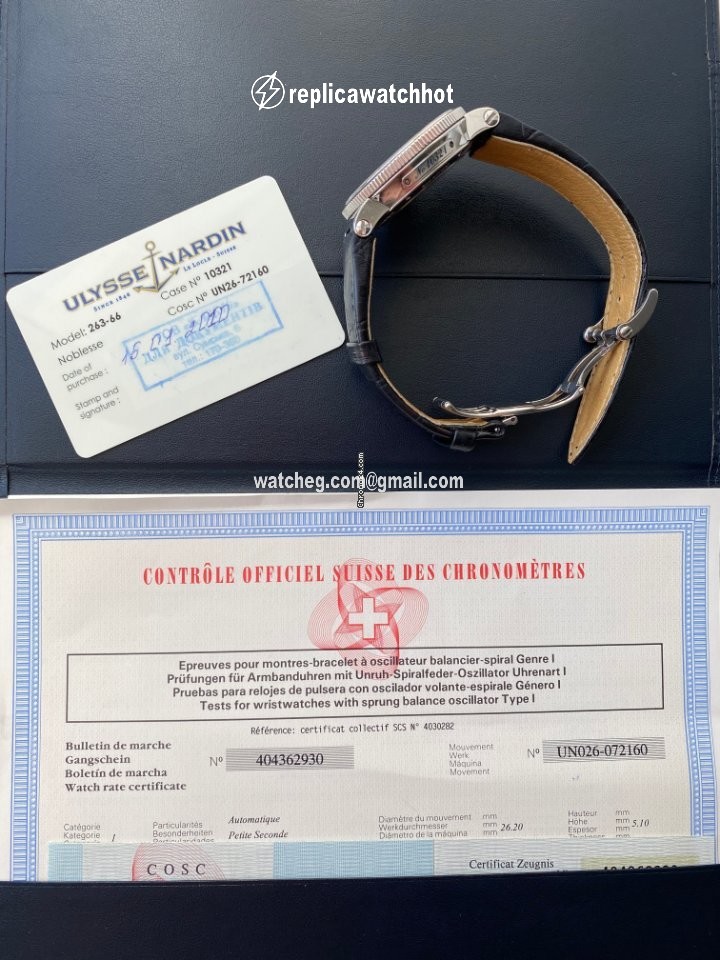 Ulysse Nardin Marine Chronometer 41mm Mens watch Unisex Automatic Steel 263-66 62 2