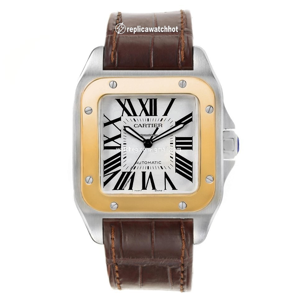 Cartier Santos 100 Mens watch Unisex Automatic Steel W20072X7 2