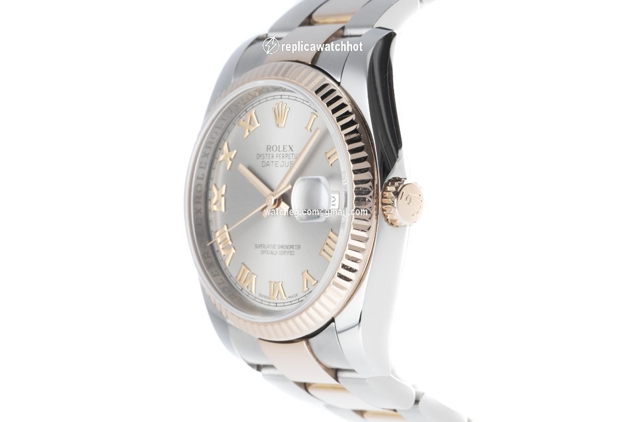 Rolex Datejust 36 Mens watch Unisex Gold Steel Automatic 116231 2