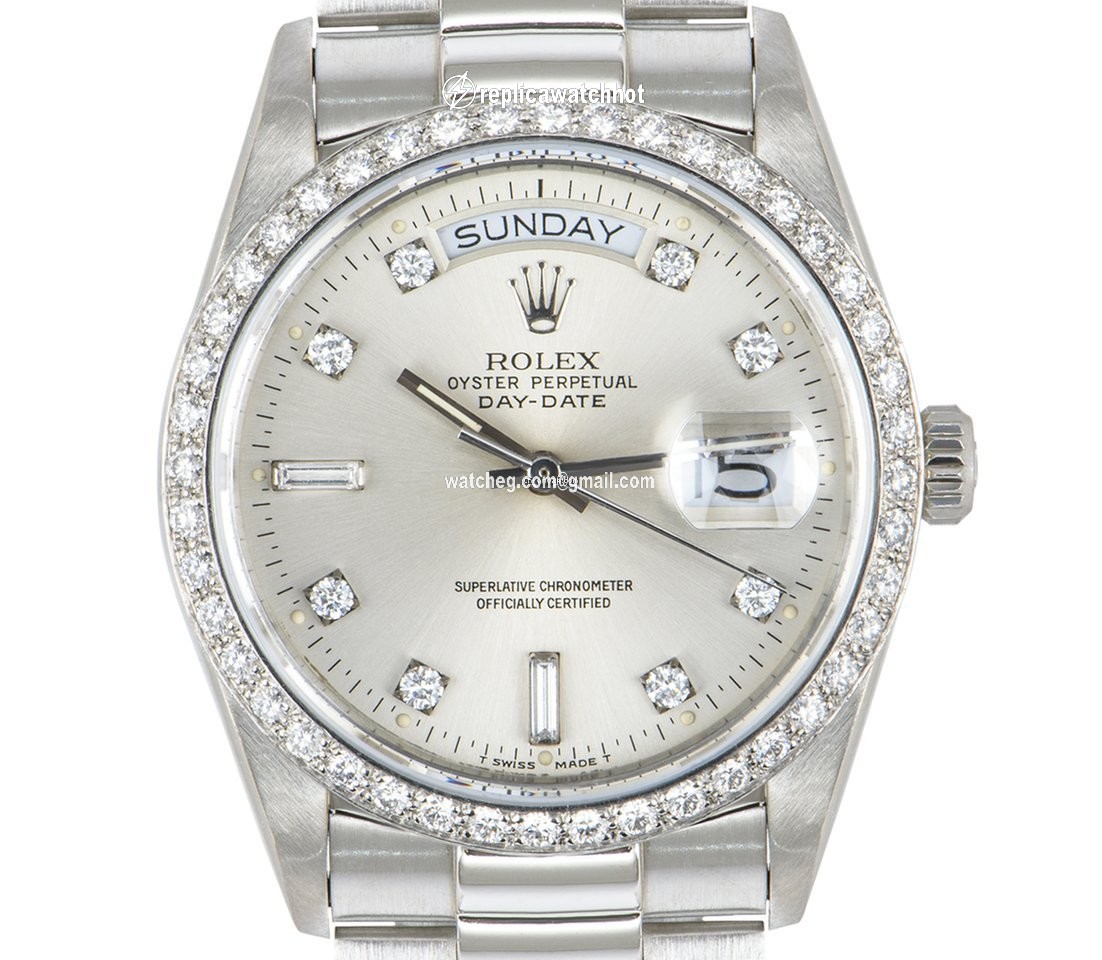 Rolex Day-Date 36 Mens watch Unisex Platinum Automatic 18046 2