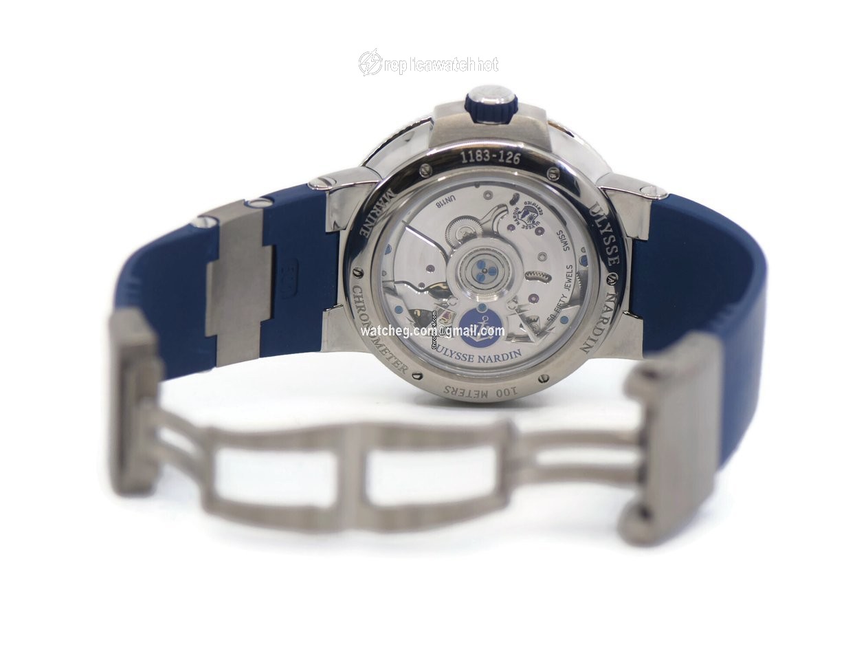 Ulysse Nardin Marine Chronometer Manufacture Mens watch Unisex Automatic Steel 1183-126-3 40 2