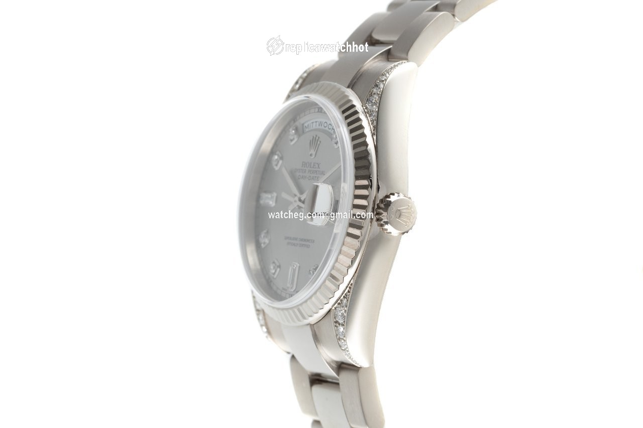 Rolex Day-Date 36 Mens watch Unisex White gold Automatic 118339 2