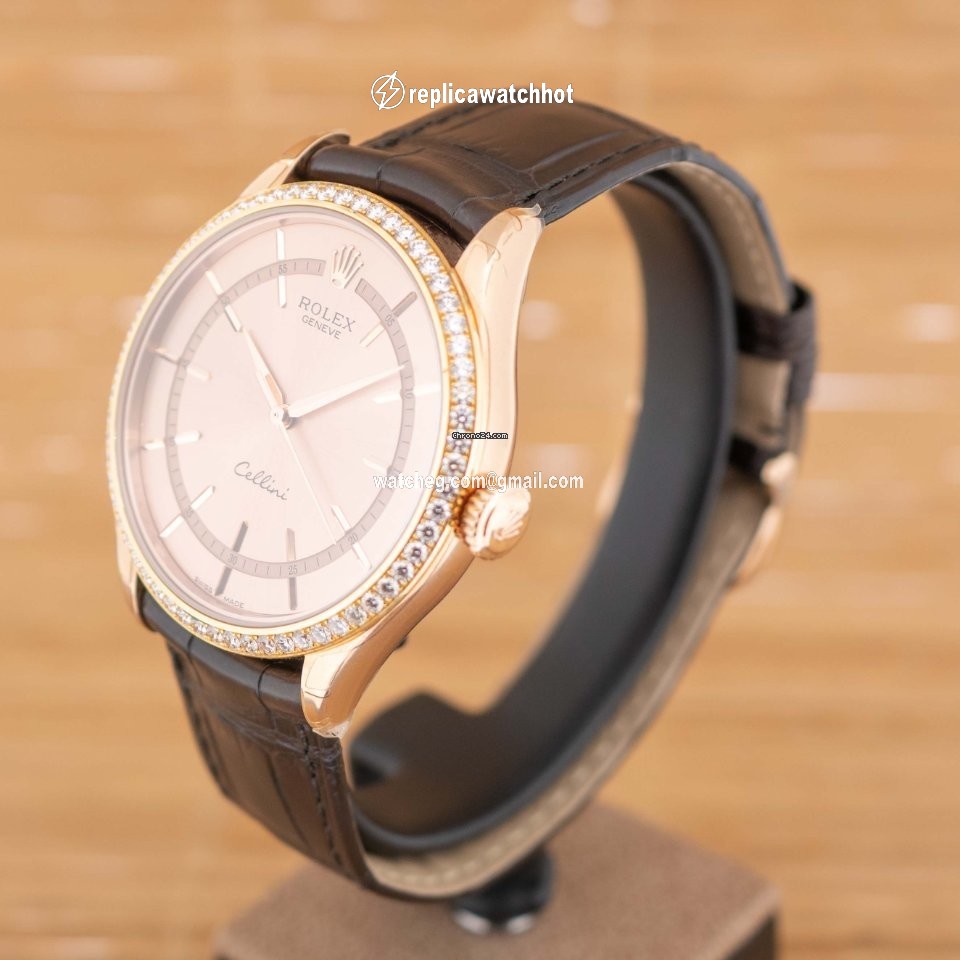 Rolex Cellini Time Mens watch Unisex Rose gold Automatic 50705RBR 2
