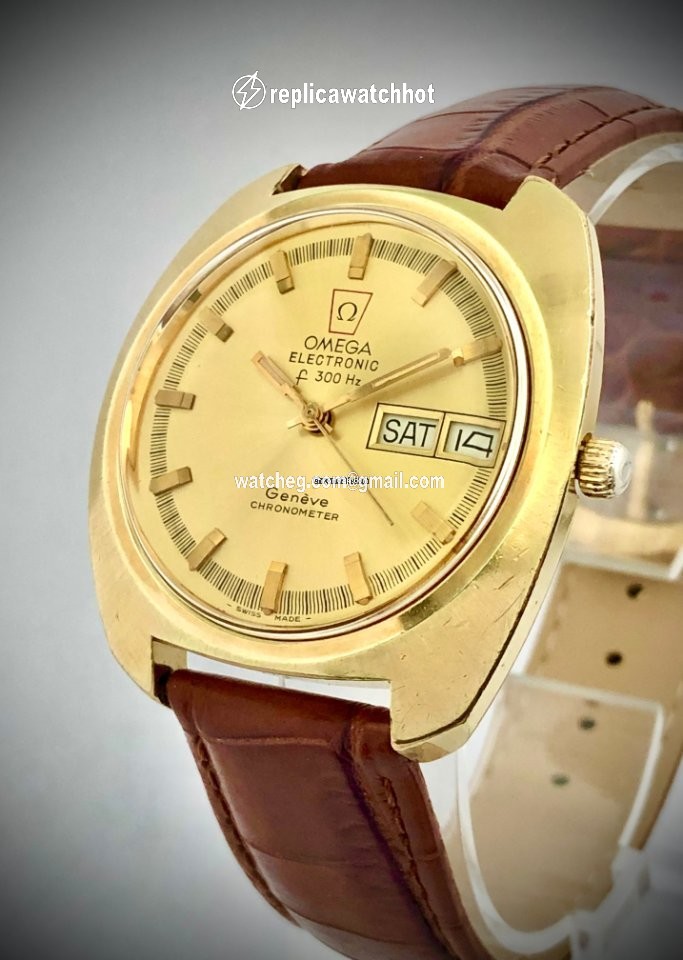 Omega Mens watch Unisex Quartz Gold Steel 198.030 2