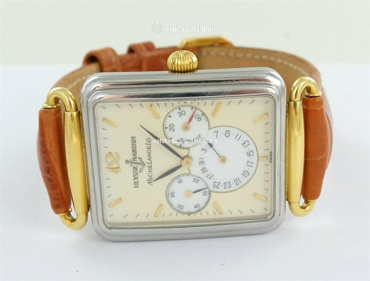 Ulysse Nardin Michelangelo Automatic Gold Steel 174-44 2