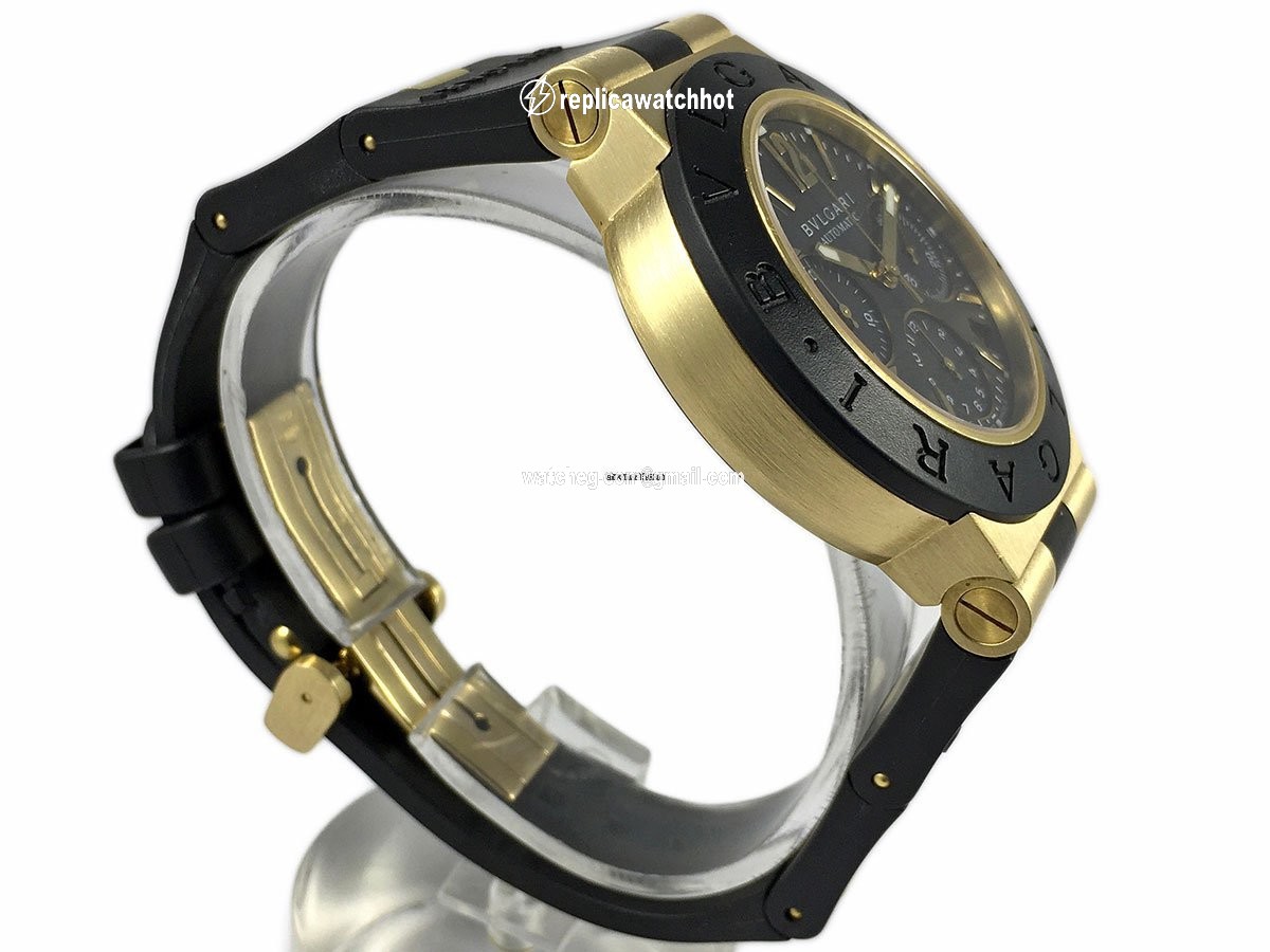 Bulgari Diagono Mens watch Unisex Automatic Yellow gold AC38G 2