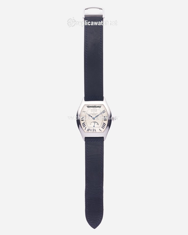 Cartier Tortue Mens watch Unisex Manual winding White gold 2688G 2