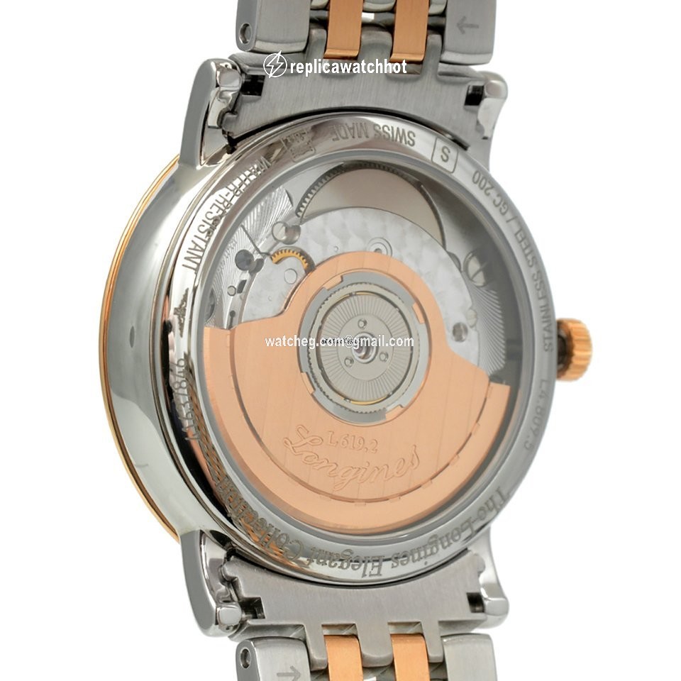 Longines Elegant Mens watch Unisex Automatic Gold Steel L4.809.5.12.7 2