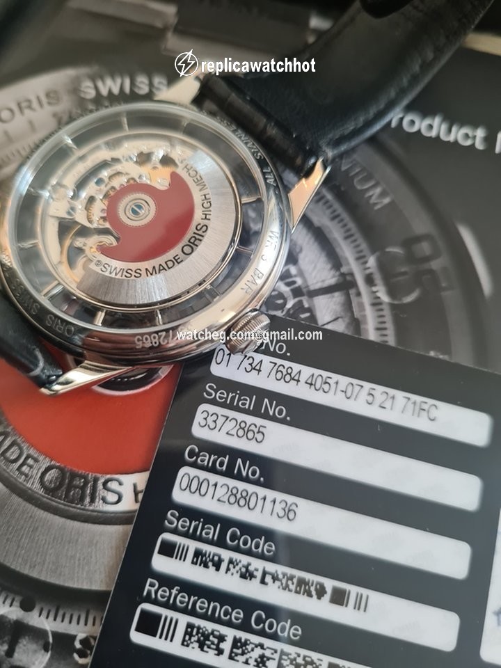 Oris Artelier Translucent Skeleton Mens watch Unisex Automatic Steel 01 734 7684 4051-07 1 21 73FC 2