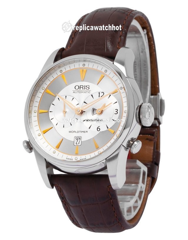 Oris Artelier Worldtimer Mens watch Unisex Automatic Steel 01 690 7581 4051 2