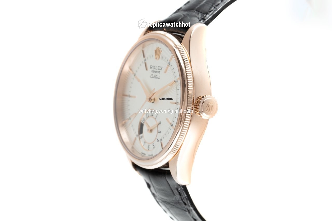 Rolex Cellini Dual Time Mens watch Unisex Red gold Automatic 50525 2