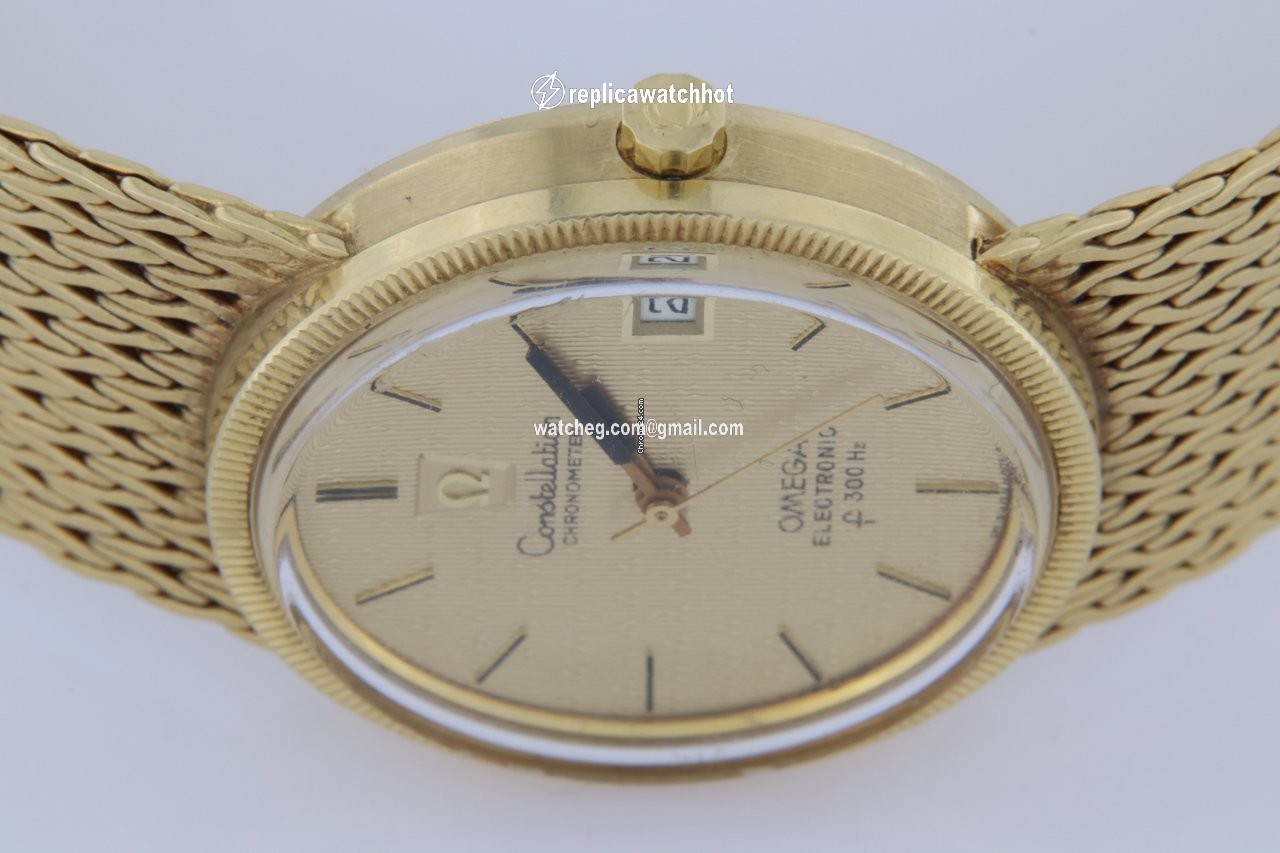 Omega Constellation Mens watch Unisex Quartz Yellow gold f300Hz 2