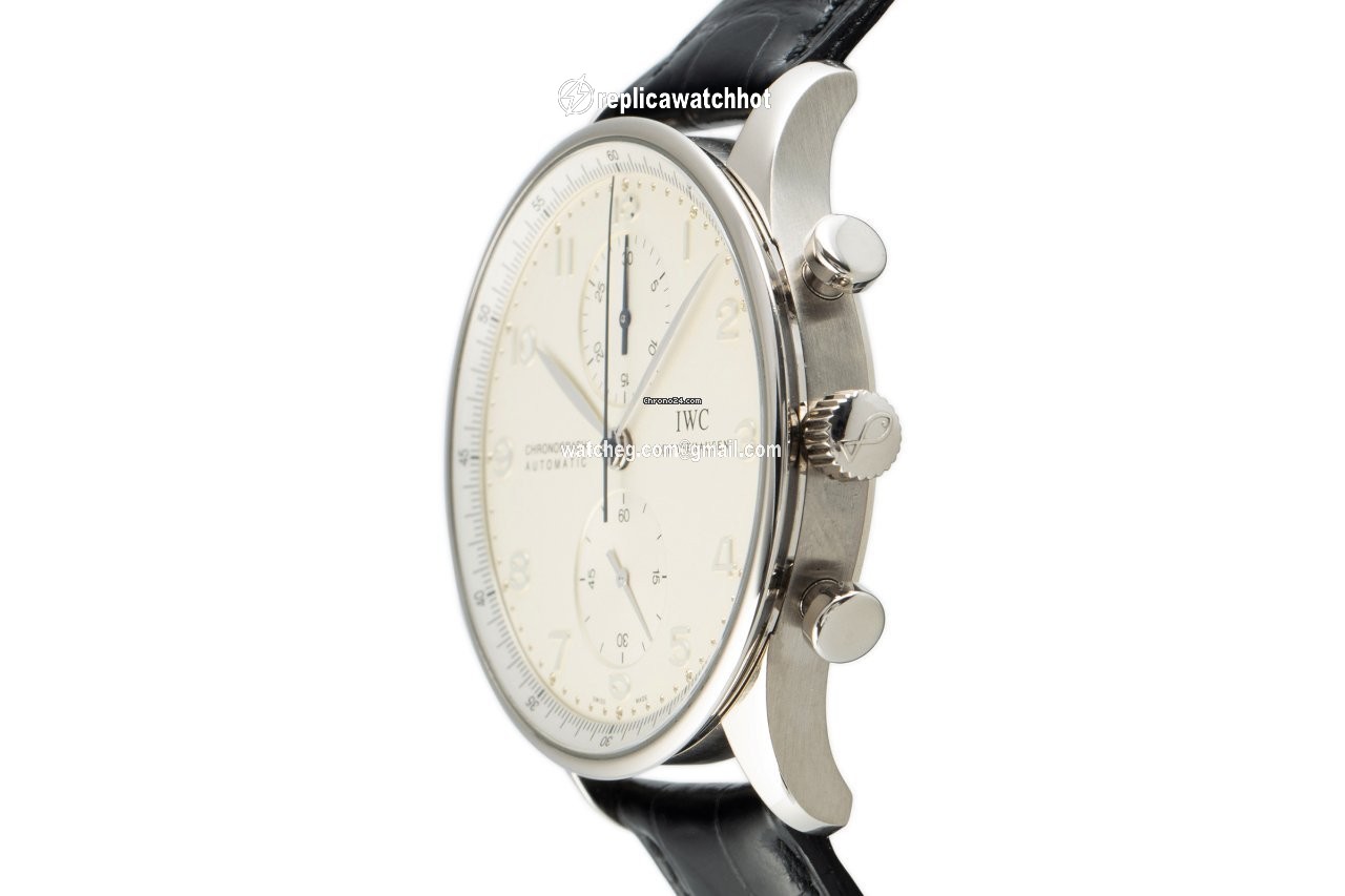 IWC Portuguese Chronograph Mens watch Unisex Automatic White gold 3714 2