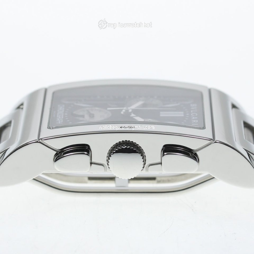 Bulgari Rettangolo Mens watch Unisex Quartz Steel RTC49S 2