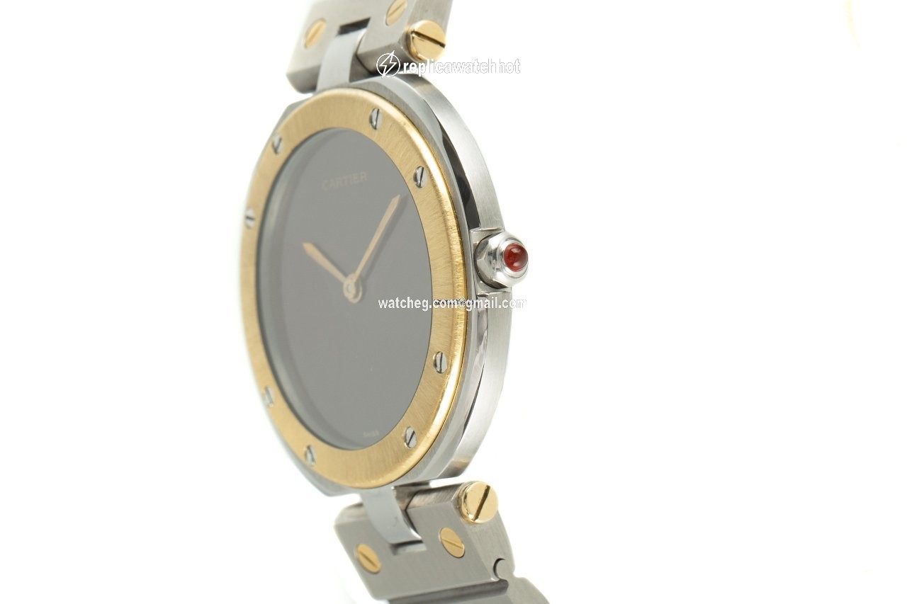 Cartier Santos Womens watch Quartz Gold Steel 8191 2